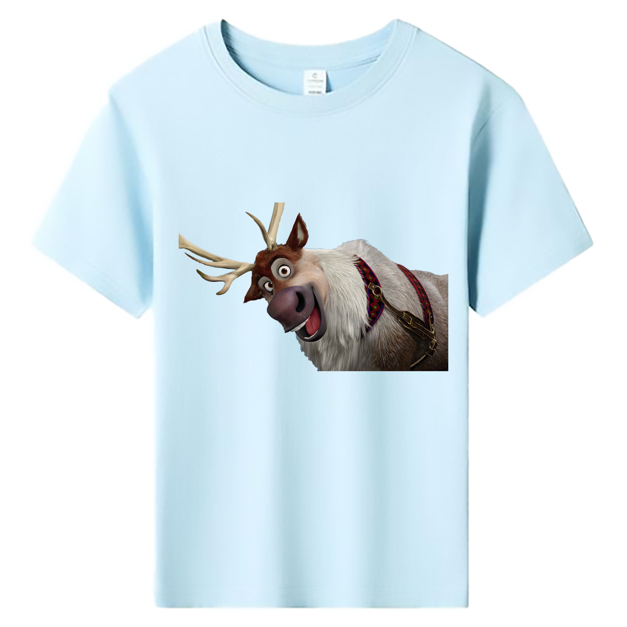 （画像用） アナと雪の女王 アンナ エルサ Frozen Anna Elsa 綿100％キッズTシャツ（フロントプリント）